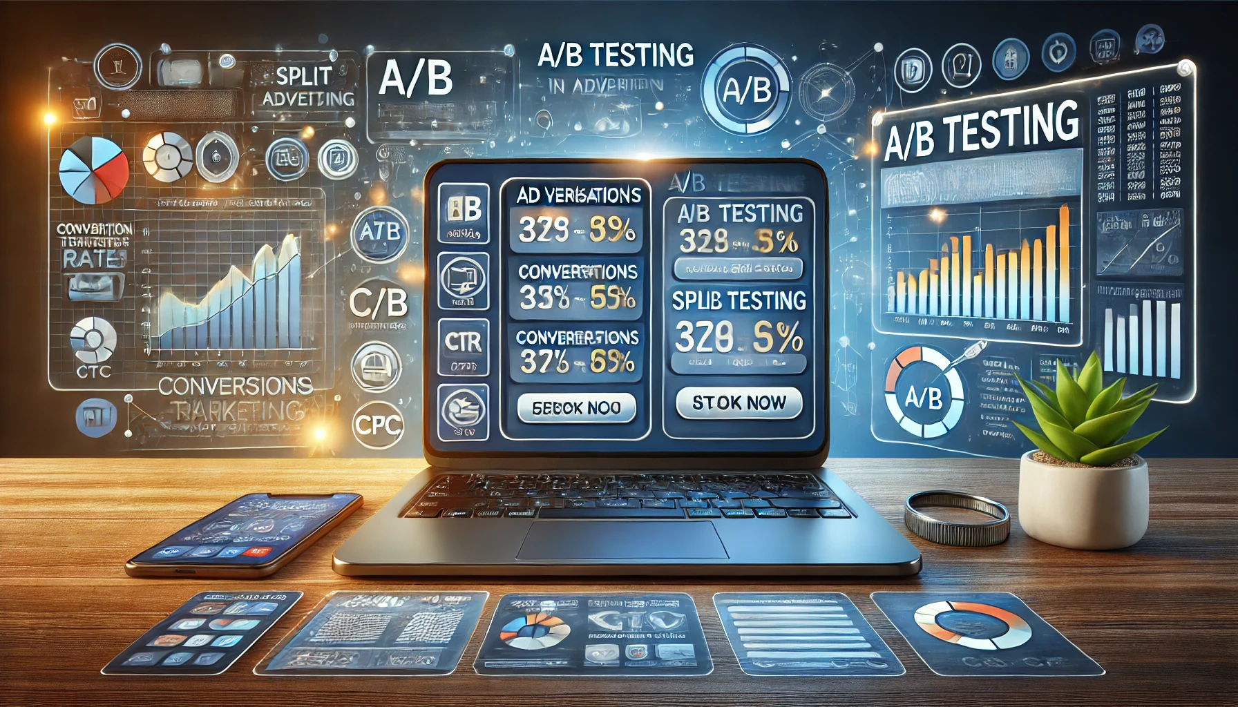 digital marketing concept illustrating
