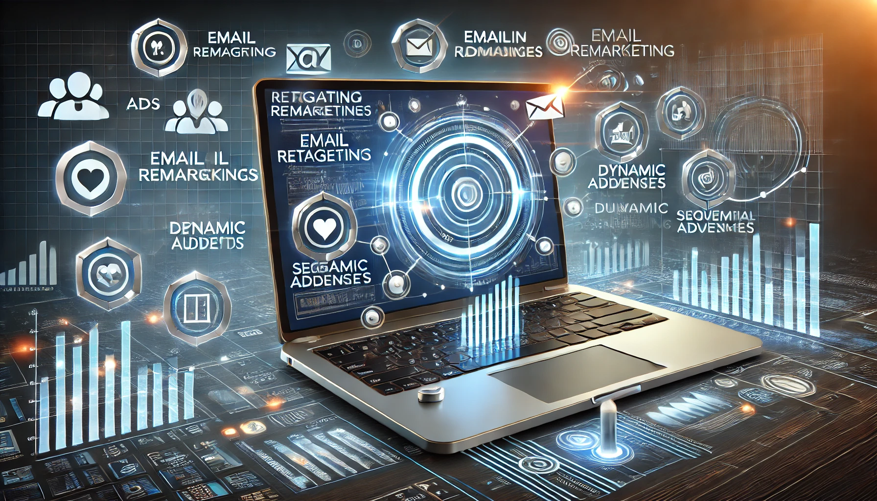 The-image-features-a-laptop-screen-displaying-retargeting-ad